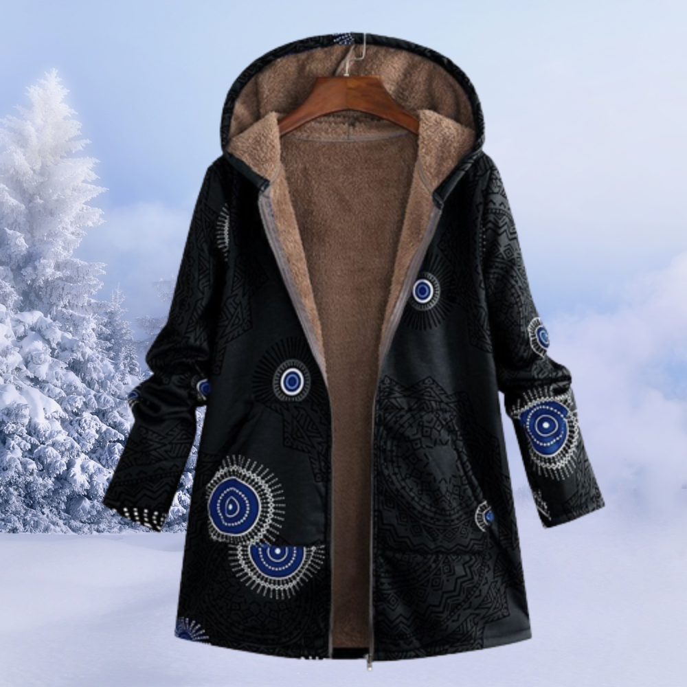 Dames Warme Fleece Hoodiejas Met Rits | Teddy Fleece Winterjas