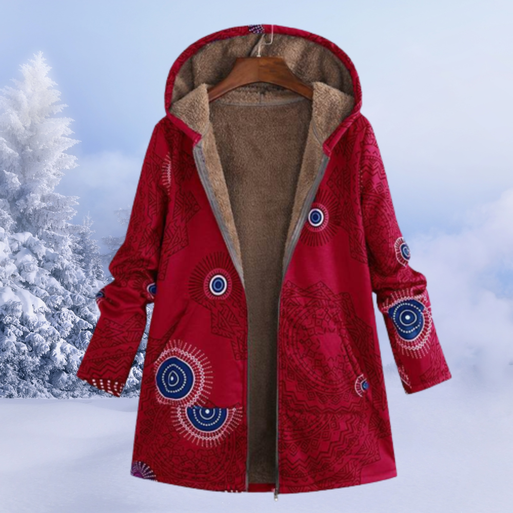 Dames Warme Fleece Hoodiejas Met Rits | Teddy Fleece Winterjas