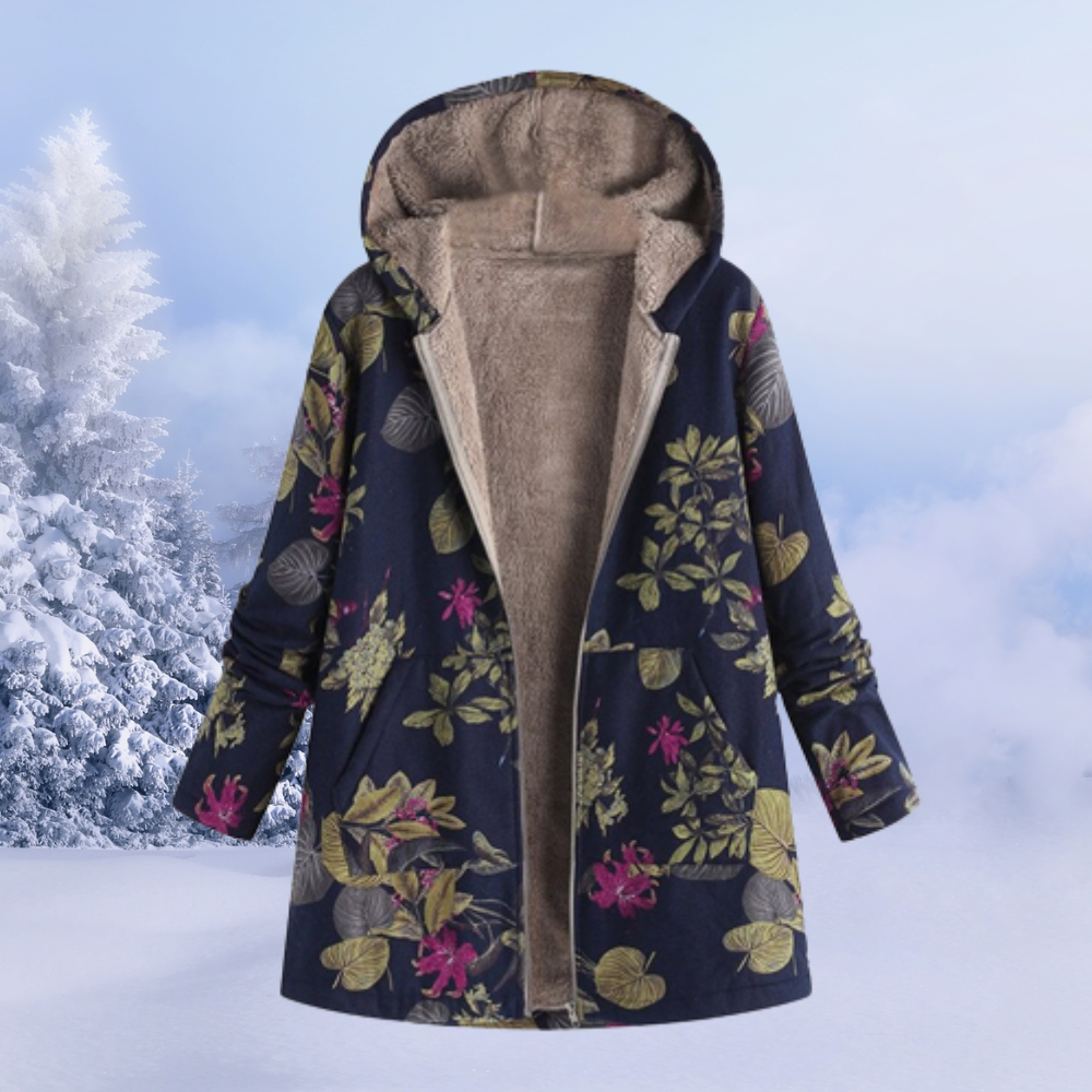 Dames Warme Fleece Hoodiejas Met Rits | Teddy Fleece Winterjas