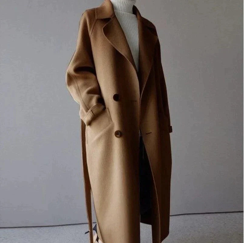Long Wool Coat | Elegant Women's Winter Coat
