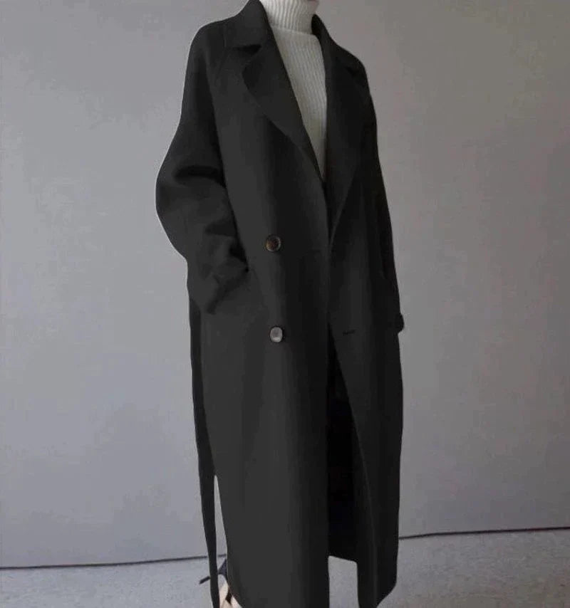 Long Wool Coat | Elegant Women's Winter Coat