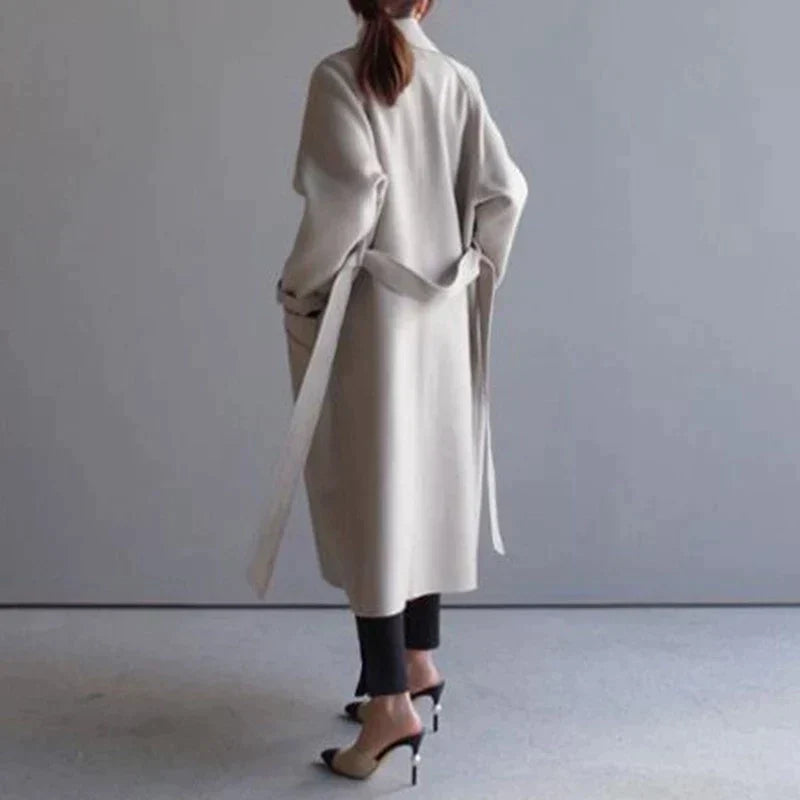 Long Wool Coat | Elegant Women's Winter Coat