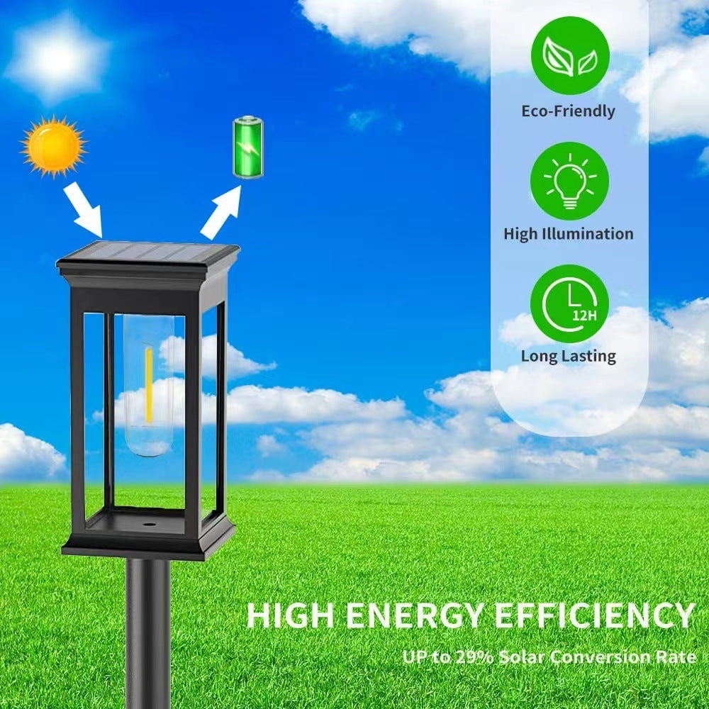Solar Buitenlamp Voor Binnenplaats | Waterdichte Warme Tuinlamp