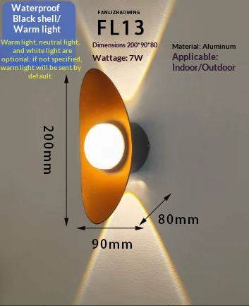 Moderne Waterdichte Buitenwandlamp | IP65 LED Wandlamp