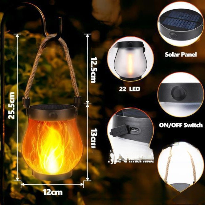 Flikkerende Vlam Tuinlamp | Moderne Decoratieve Buitenverlichting