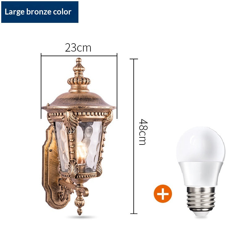 Retro Waterdichte Lotus Wandlamp | Europese LED Buitenlamp