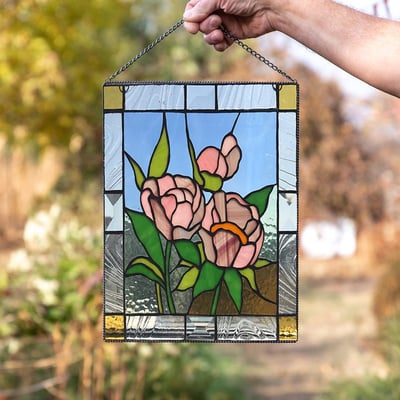 Acryl Glas-in-lood Wanddecoratie met Kleurrijk Zonlicht Effect
