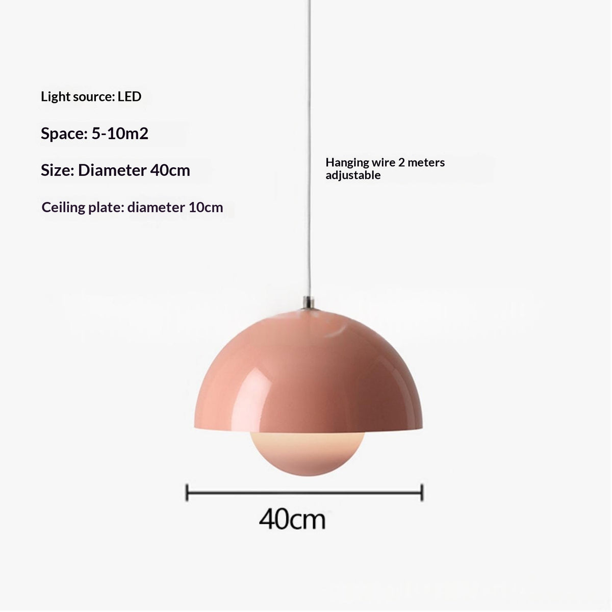 Scandinavische Bud Kleine Hanglamp | Enkele IJzeren Hanglamp