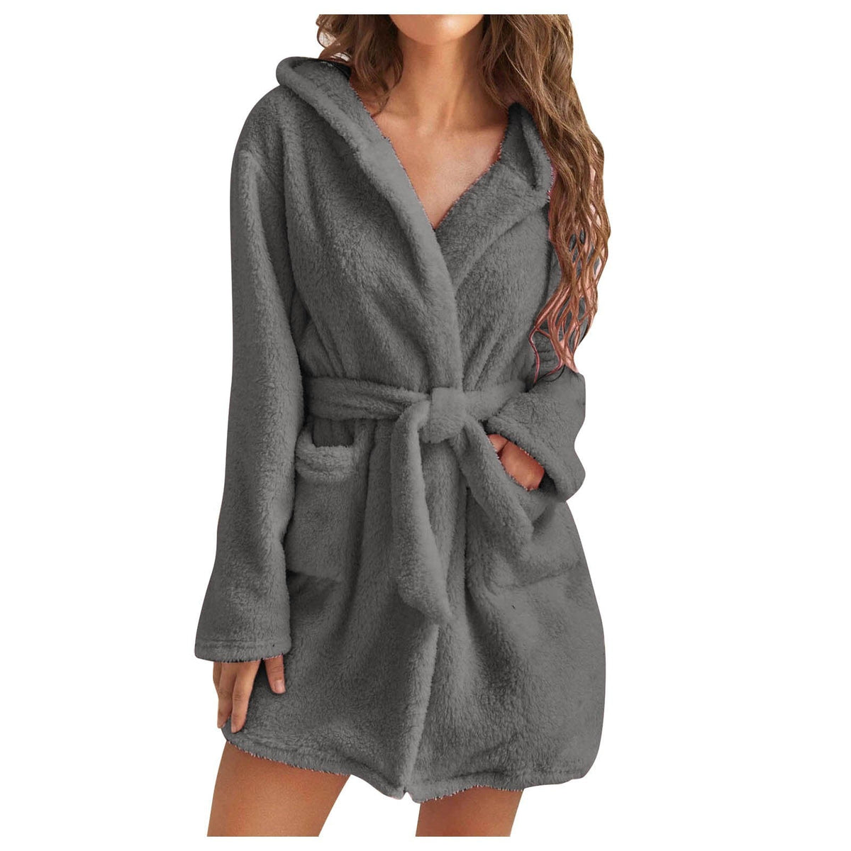 Peignoir en Peluche pour Femme avec Capuche – Peignoir Doux, Chaud & Luxueux