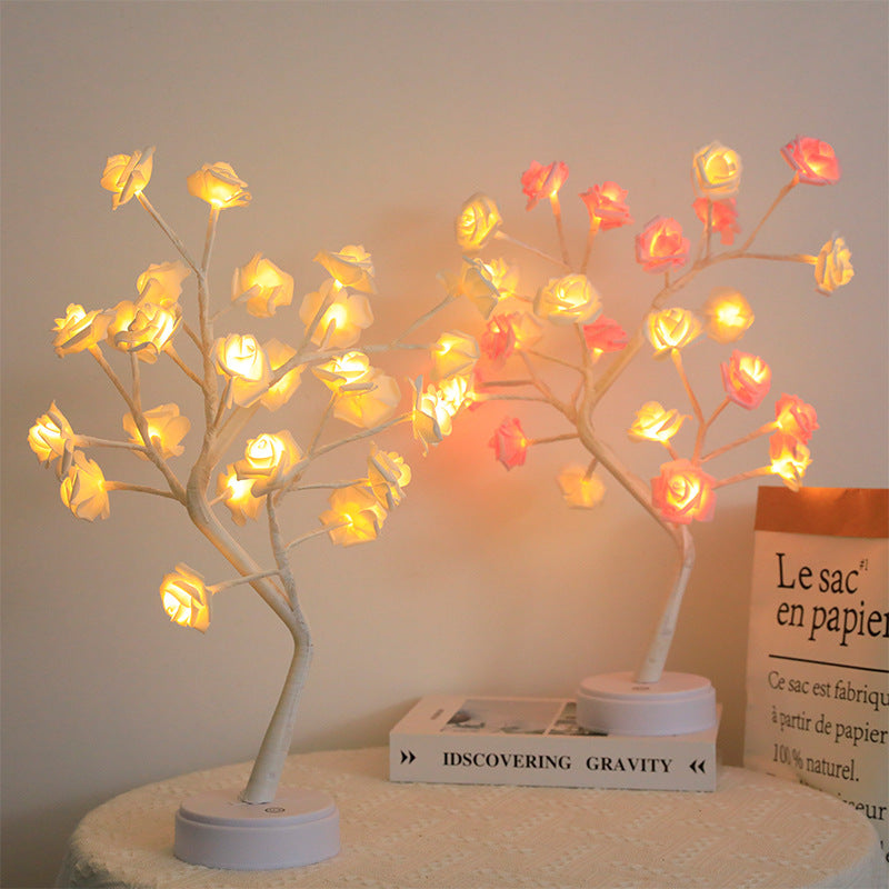 LED Rozenboom Lamp | Decoratieve Bloemenlamp Met Aanraakbediening
