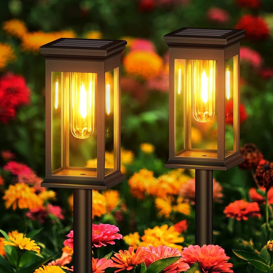Solar Buitenlamp Voor Binnenplaats | Waterdichte Warme Tuinlamp
