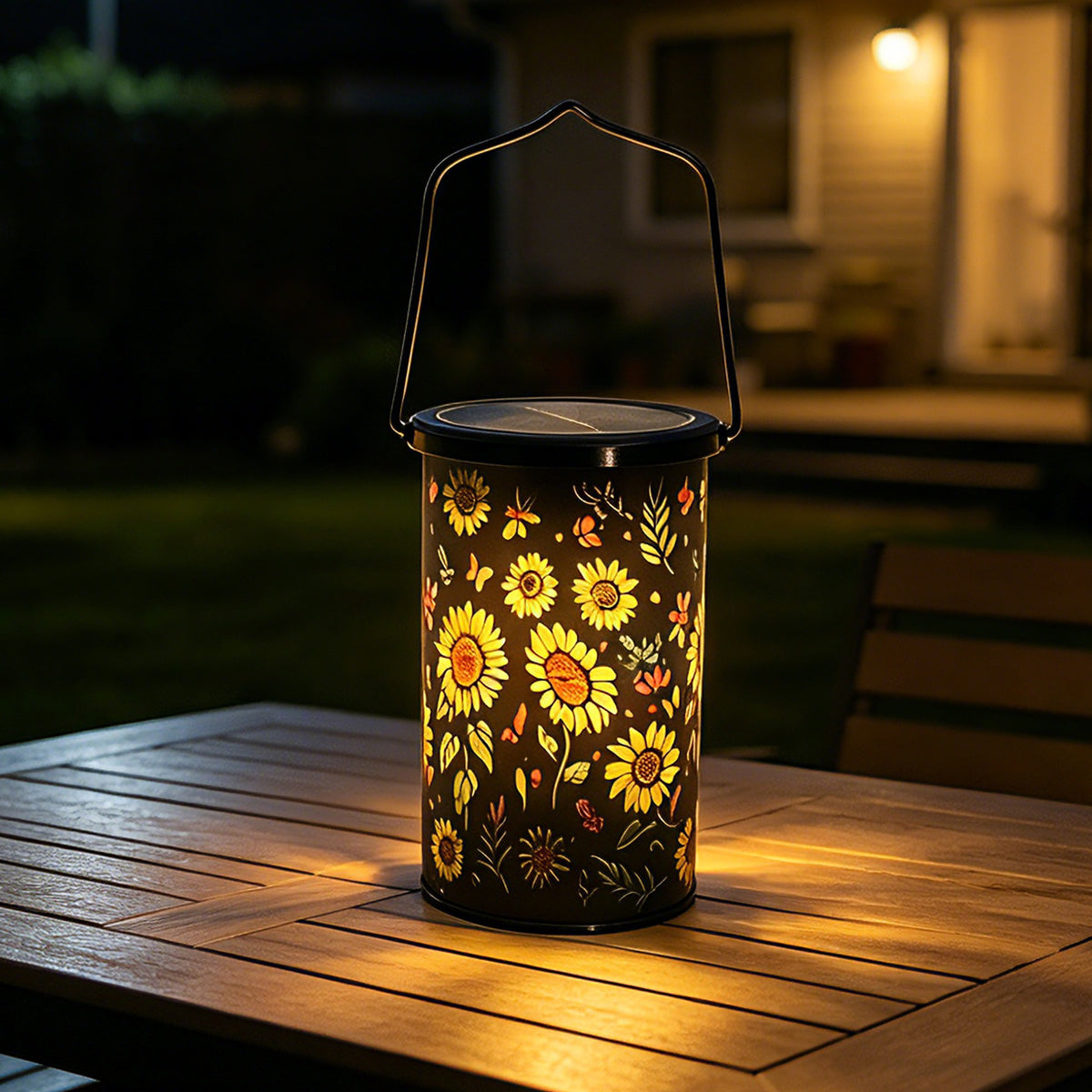 Solar Zonnebloem Tuinlamp | Rustieke Buitenlamp Voor Tuin
