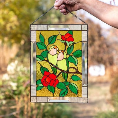 Acryl Glas-in-lood Wanddecoratie met Kleurrijk Zonlicht Effect