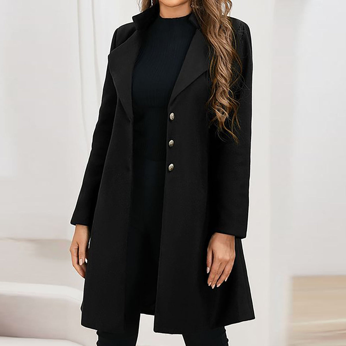 Manteau Prestige pour femme | Élégant manteau d'hiver italien en laine