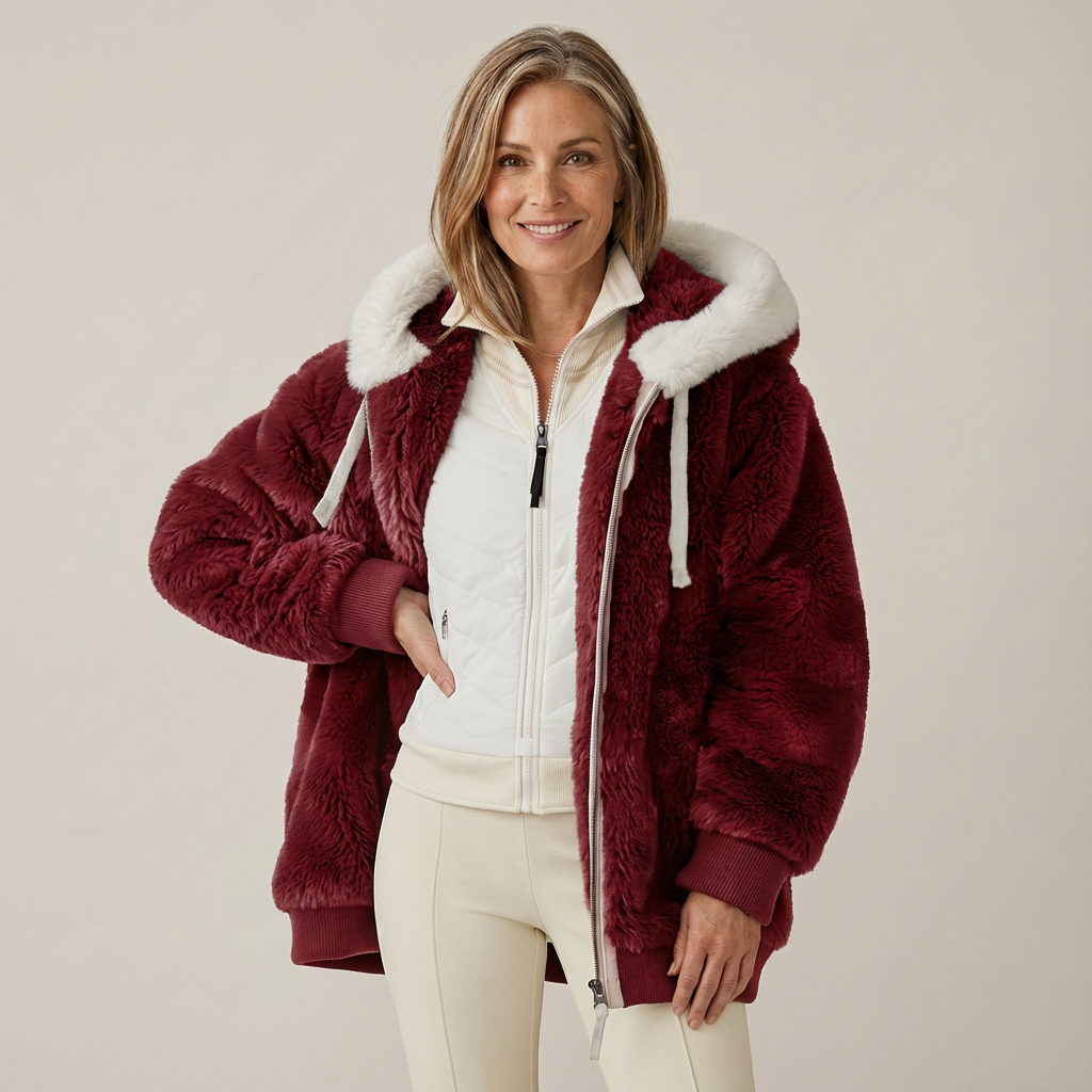 Chaqueta de invierno de mujer para el día a día | Chaqueta cálida con capucha