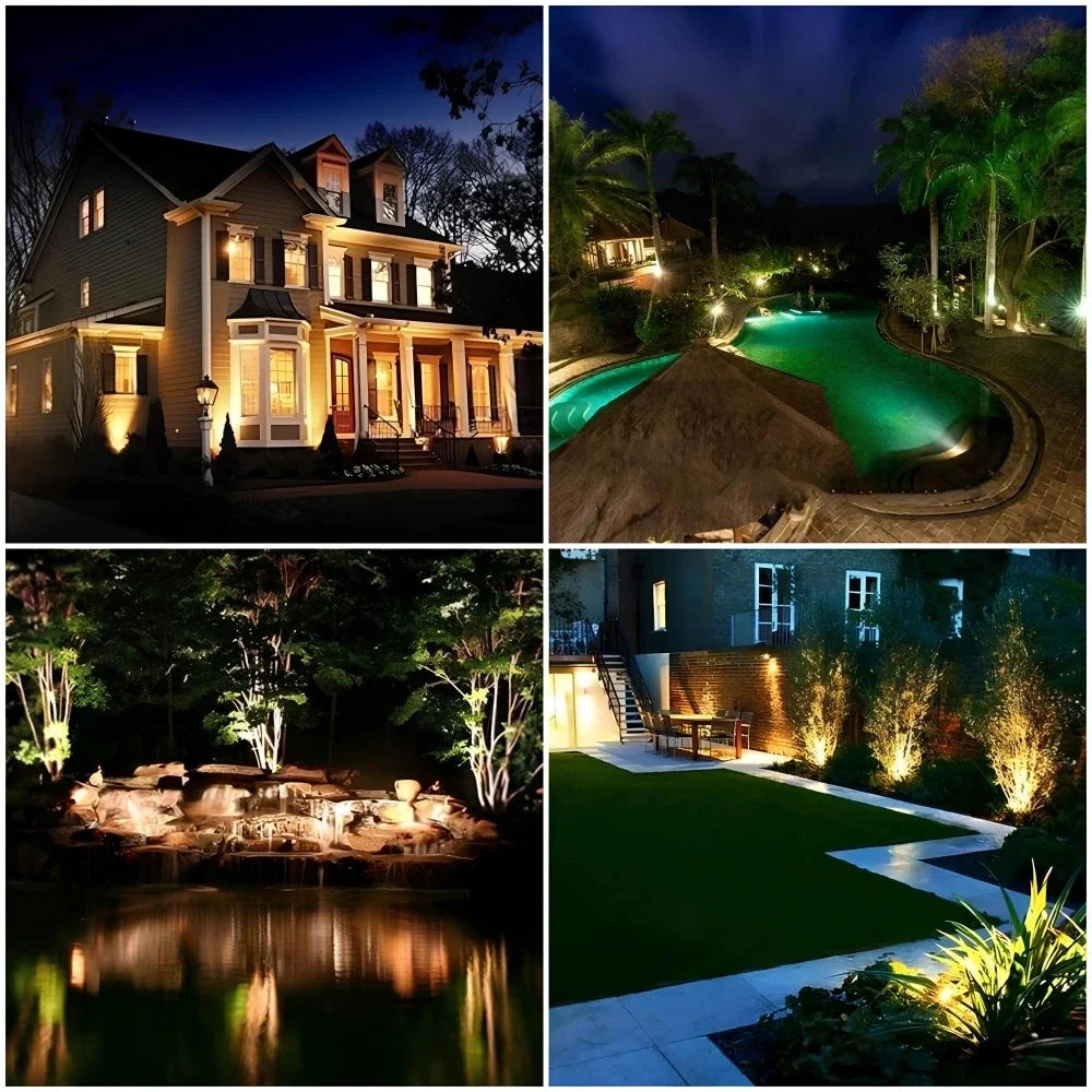 Tuinspot op zonne-energie | IP55-ledbuitenverlichting met 9 kleuren