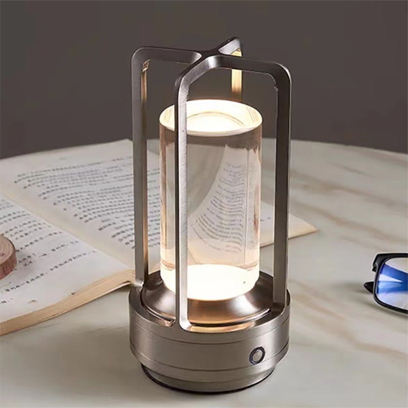 Lámpara de mesa LED moderna y romántica | Lámpara regulable recargable