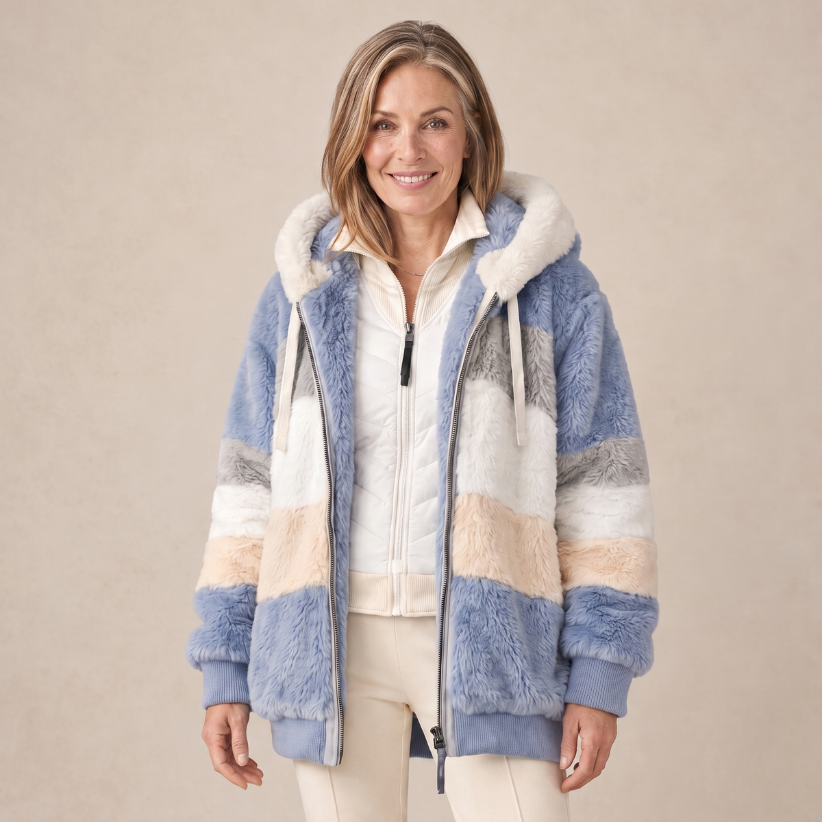 Chaqueta de invierno de mujer para el día a día | Chaqueta cálida con capucha
