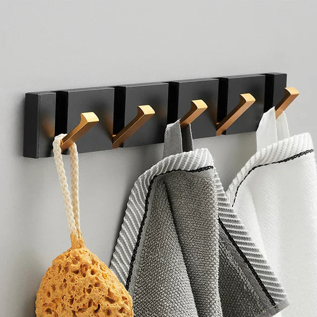 Crochet mural pliable en acier inoxydable design minimaliste & gain de place pour tout intérieur