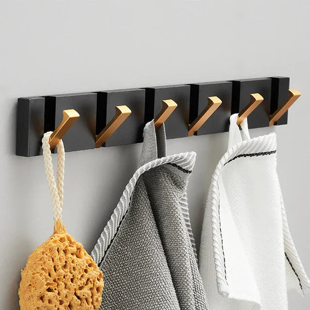 Crochet mural pliable en acier inoxydable design minimaliste & gain de place pour tout intérieur