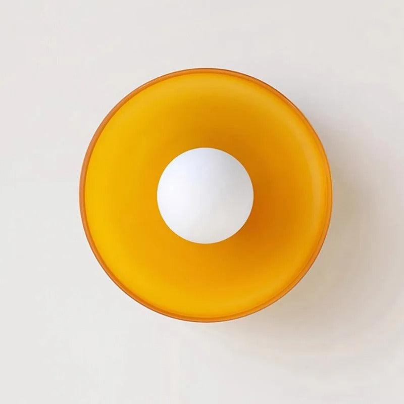 Retro-glashængelampe | italiensk vintage G9-lampe