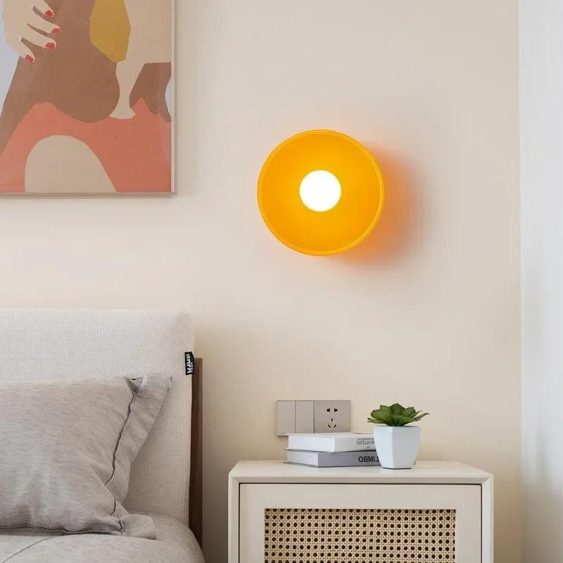 Retro-glashængelampe | italiensk vintage G9-lampe