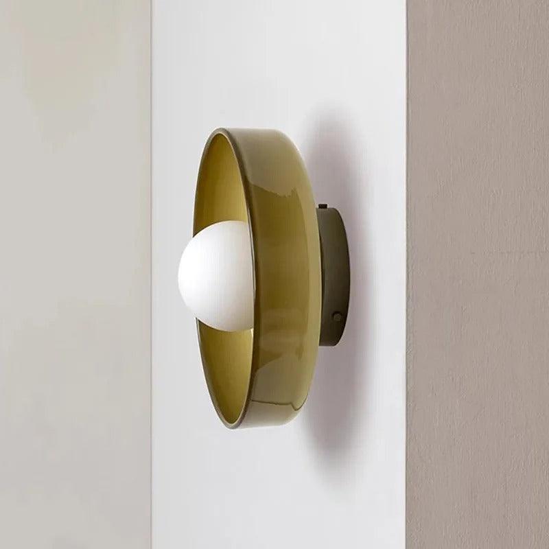 Retro-glashængelampe | italiensk vintage G9-lampe