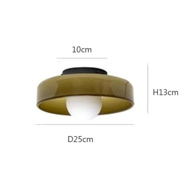 Retro-glashængelampe | italiensk vintage G9-lampe
