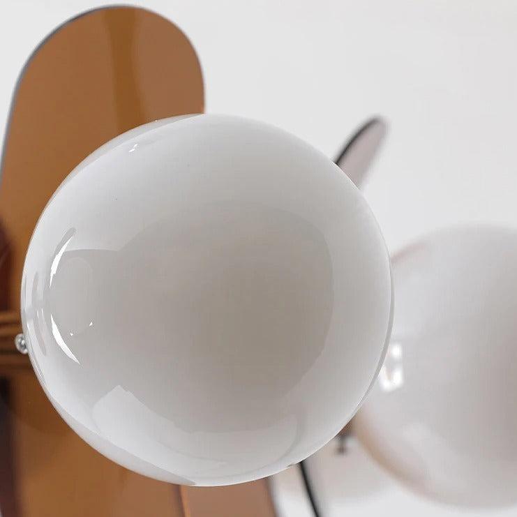 Italiaanse Retro Kroonluchter | Glazen &amp; Metalen E27 Plafondlamp