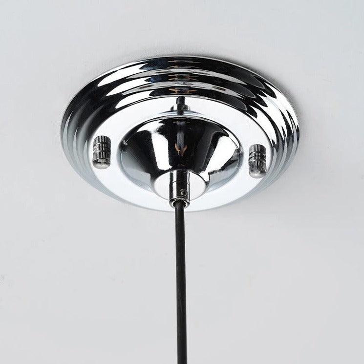 Italiaanse Retro Kroonluchter | Glazen &amp; Metalen E27 Plafondlamp