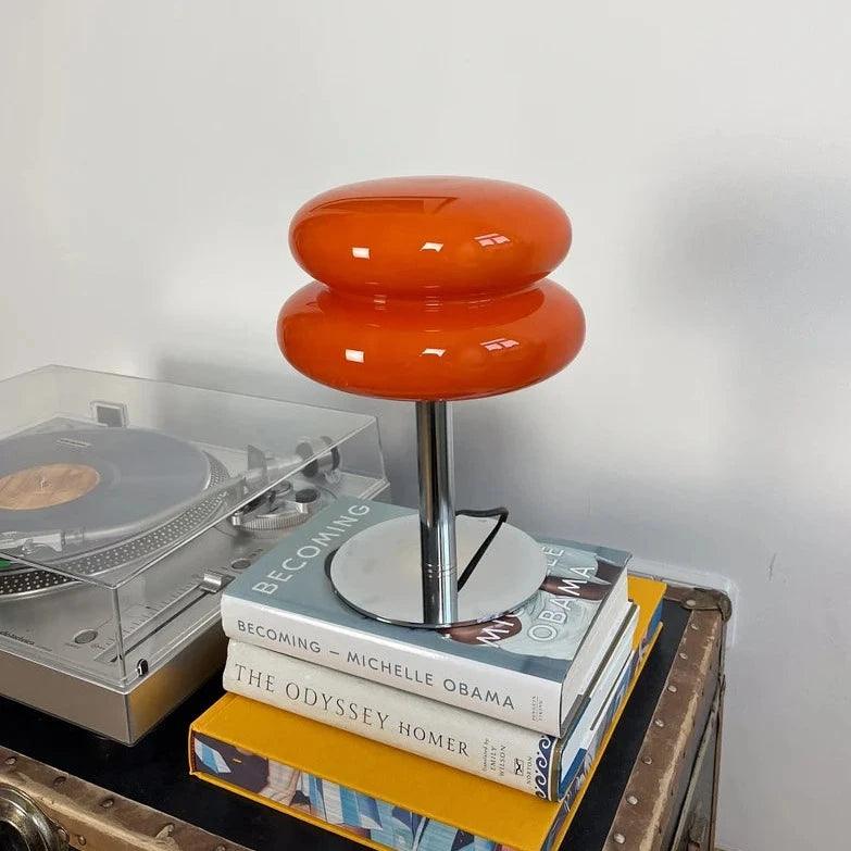 Japandi Macaron Tafellamp | Retro Bauhaus Glazen Accentlamp