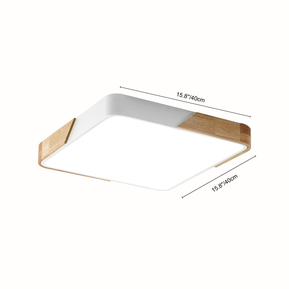 Löla – Moderne LED loftslampe med træ & akryl diffuser
