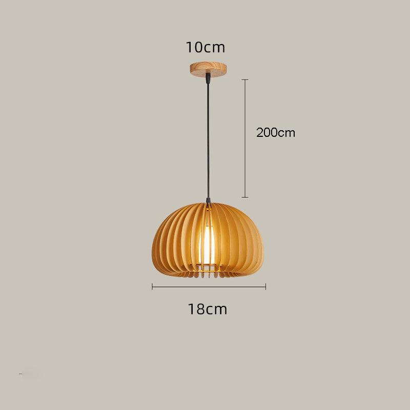 Houten Kunst Hanglamp | Moderne Rustieke Plafondlamp Van Hout