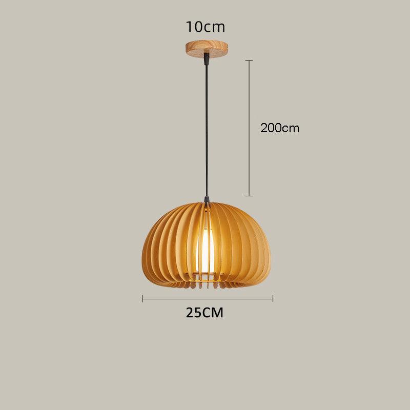 Houten Kunst Hanglamp | Moderne Rustieke Plafondlamp Van Hout