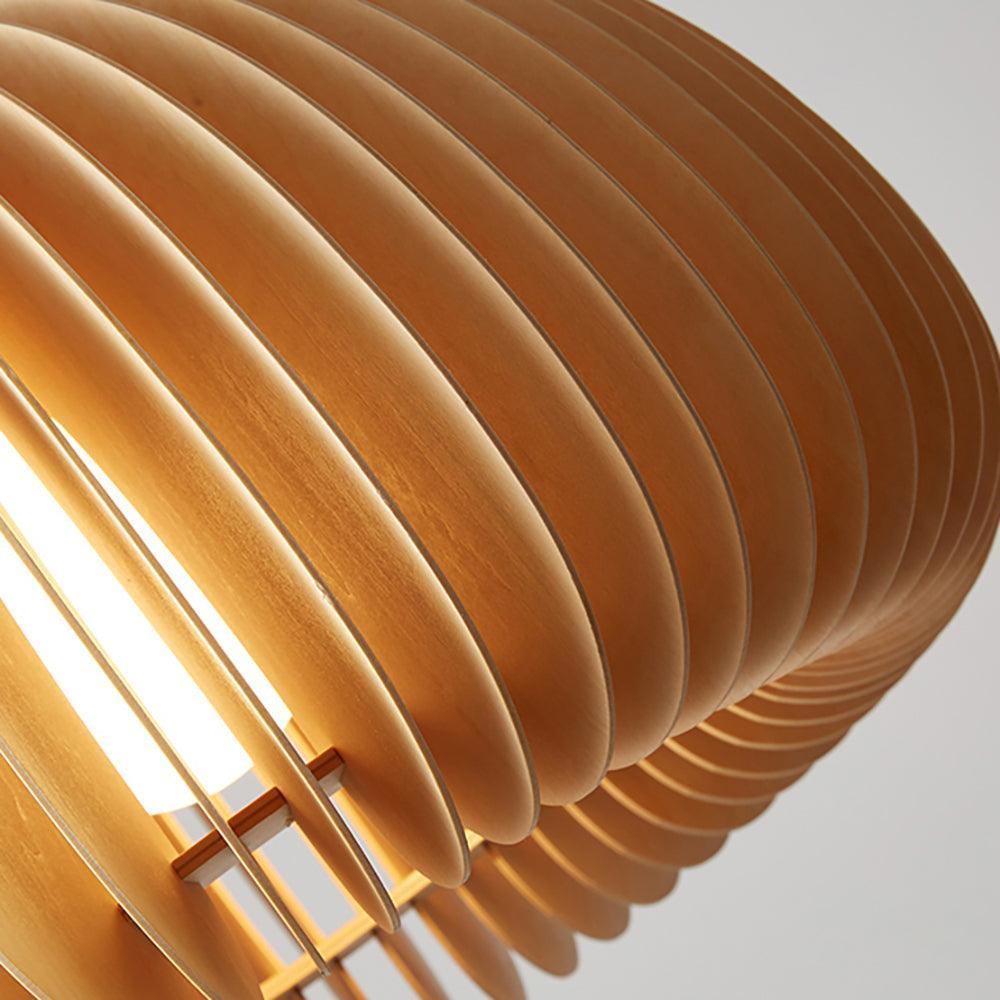 Houten Kunst Hanglamp | Moderne Rustieke Plafondlamp Van Hout