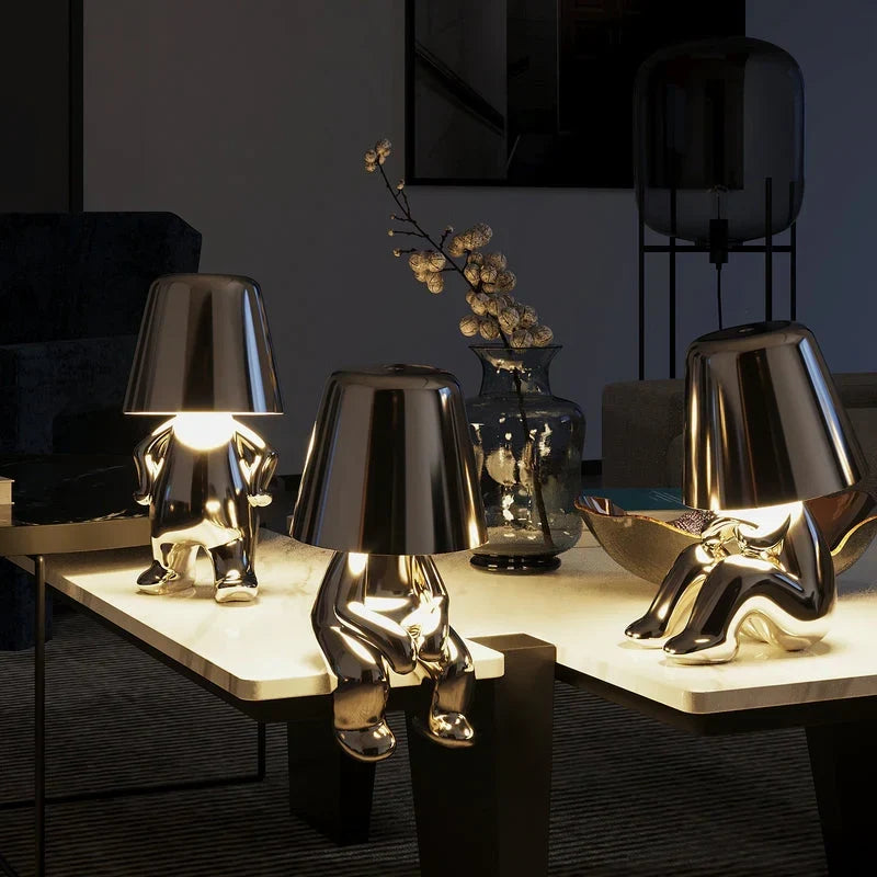 RayDudes lekfulla uppladdningsbara LED-lampa | Dimbar med beröring