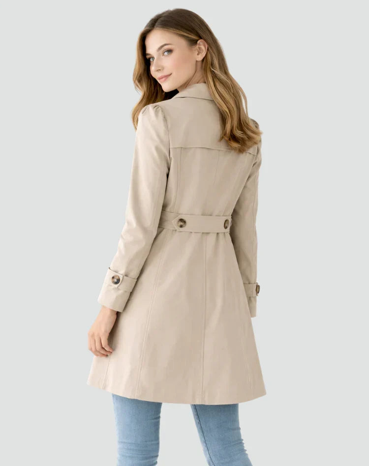 Dames Trenchcoat Met Klassieke Kraag | Gestructureerde Jas
